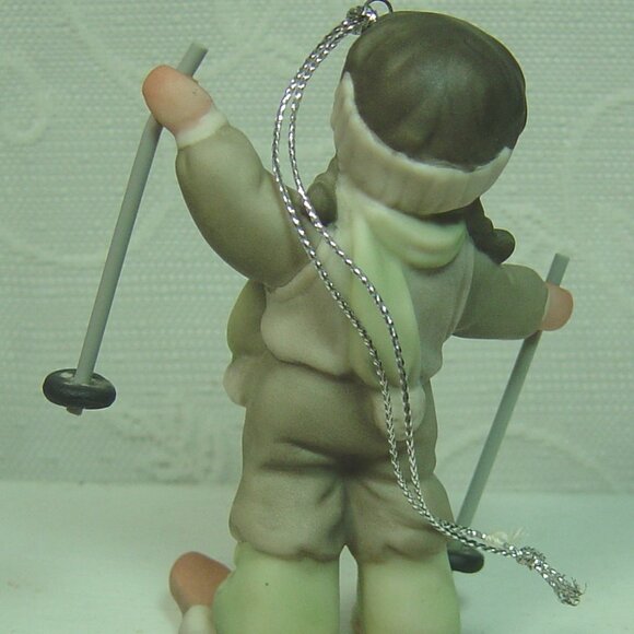 Kim Anderson Pretty as a Picture ornament-"You're My Winter's Joy"-girl skier - Picture 3 of 5